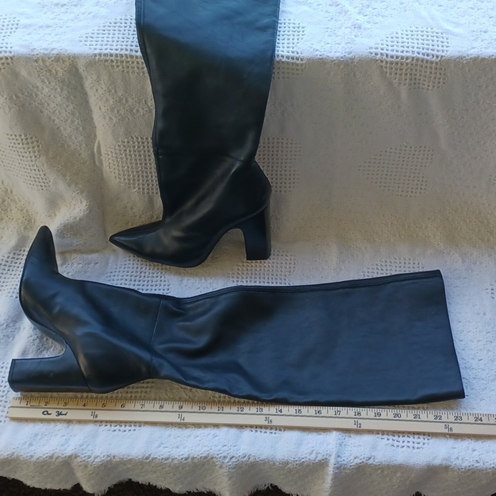 Zara Black Heeled Boots
